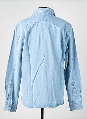 Chemise manches longues coupe cintrée bleu IRON AND RESIN homme