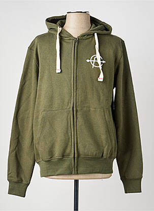 Veste casual resserrée sur le bas vert IRON AND RESIN homme
