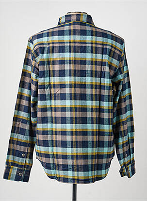 Chemise manches longues coupe droite bleu IRON AND RESIN homme