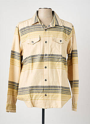 Chemise manches longues imprimé fantaisie beige IRON AND RESIN homme