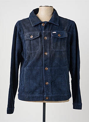 Veste casual fermeture boutonnée sur le devant bleu IRON AND RESIN homme