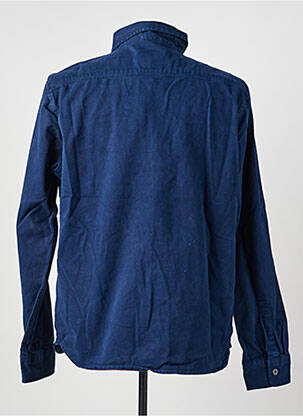 Chemise manches longues poches bleu IRON AND RESIN homme