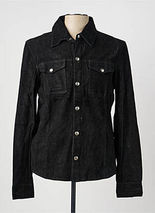 Chemise manches longues coupe cintrée noir IRON AND RESIN homme