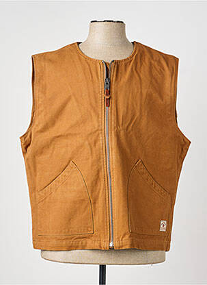 Gilet sans manche poches jaune IRON AND RESIN homme