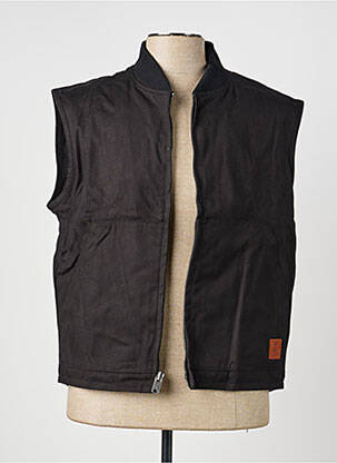 Doudoune poches sans capuche noir IRON AND RESIN homme