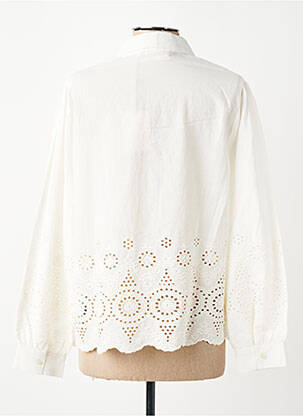 Chemisier coupe droite manches longues beige JULIE GUERLANDE femme