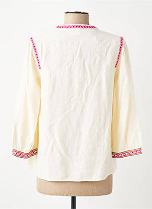 Blouse manches 3/4 manches 3/4 beige JULIE GUERLANDE femme