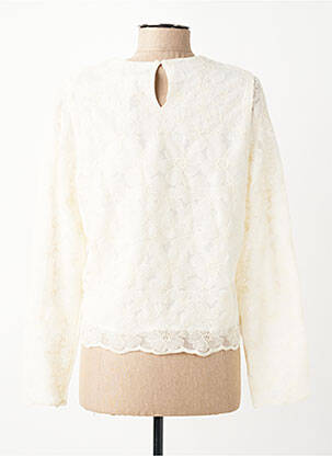 Blouse légère et transparente manches longues beige JULIE GUERLANDE femme