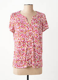 T-shirt imprimé fantaisie manches courtes rose JULIE GUERLANDE femme