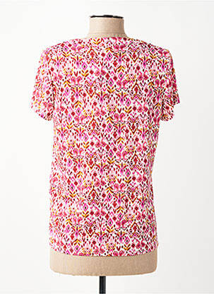 T-shirt imprimé fantaisie manches courtes rose JULIE GUERLANDE femme