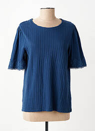 T-shirt stretch manches courtes bleu JULIE GUERLANDE femme