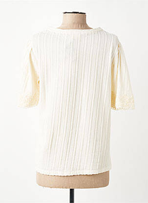 T-shirt stretch manches courtes beige JULIE GUERLANDE femme