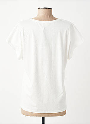 T-shirt stretch manches courtes blanc JULIE GUERLANDE femme