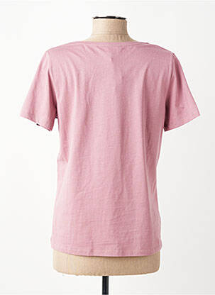 T-shirt sérigraphie manches courtes violet JULIE GUERLANDE femme