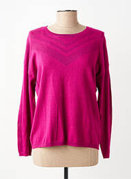 Pull stretch manches longues violet JULIE GUERLANDE femme