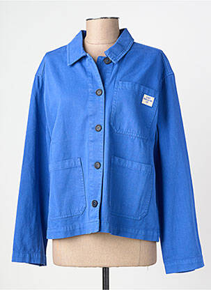 Veste casual coupe droite bleu C'EST BEAU LA VIE femme