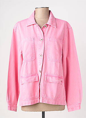 Veste casual coupe droite rose C'EST BEAU LA VIE femme
