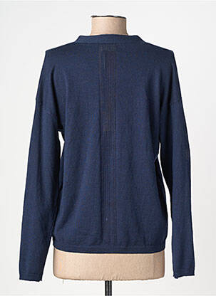 Gilet manches longues stretch bleu fonce JULIE GUERLANDE femme