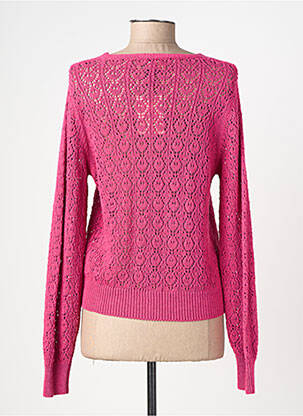 Gilet manches longues resserrée sur le bas rose JULIE GUERLANDE femme