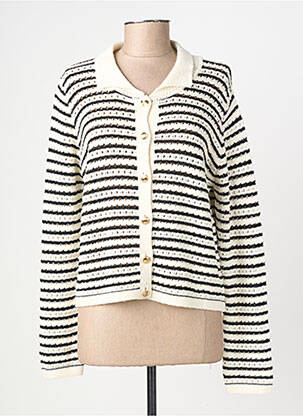 Gilet manches longues stretch noir JULIE GUERLANDE femme