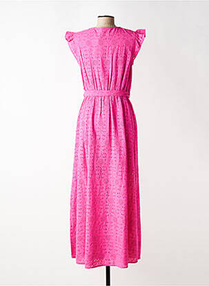 Robe longue manches courtes manches courtes violet C'EST BEAU LA VIE femme