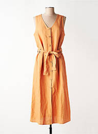 Robe longue sans manche sans manche marron C'EST BEAU LA VIE femme
