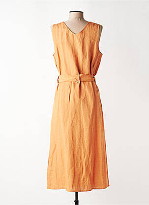 Robe longue sans manche sans manche marron C'EST BEAU LA VIE femme