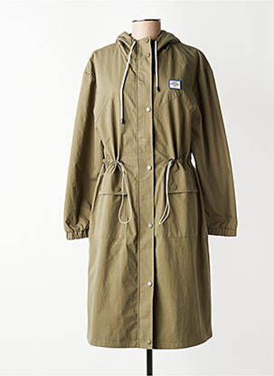 Parka manches longues a capuche vert C'EST BEAU LA VIE femme