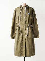 Parka manches longues a capuche vert C'EST BEAU LA VIE femme