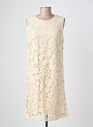 Robe mi-longue sans manche sans manche beige JULIE GUERLANDE femme