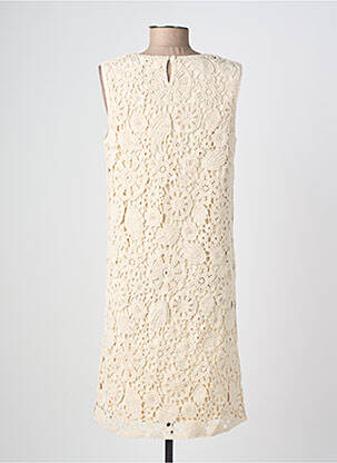 Robe mi-longue sans manche sans manche beige JULIE GUERLANDE femme