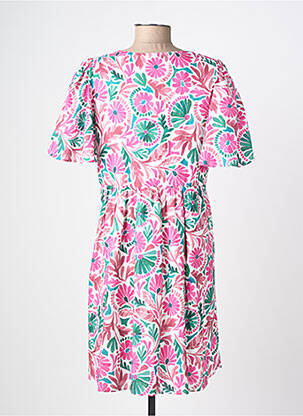 Robe courte manches courtes manches courtes violet C'EST BEAU LA VIE femme