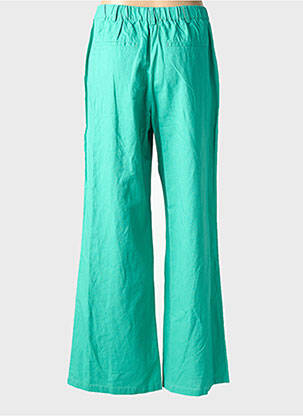 Pantalon large fermeture zippée sous rabat boutonné taille normale vert C'EST BEAU LA VIE femme