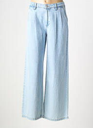 Jeans coupe large stretch taille normale bleu C'EST BEAU LA VIE femme