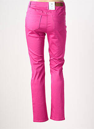 Jeans coupe slim stretch taille normale rose JULIE GUERLANDE femme