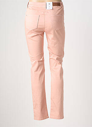 Jeans coupe slim stretch taille normale rose clair JULIE GUERLANDE femme