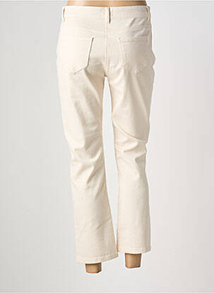 Jeans coupe droite stretch taille normale beige JULIE GUERLANDE femme