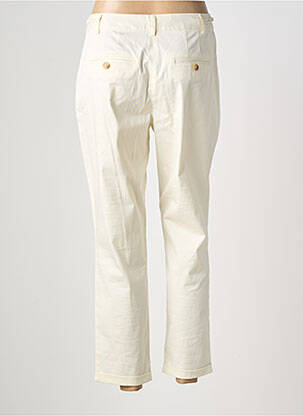Pantalon chino tissage popeline taille normale beige JULIE GUERLANDE femme