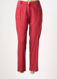 Pantalon 7/8 stretch taille normale rouge JULIE GUERLANDE femme