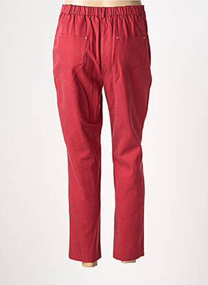 Pantalon 7/8 stretch taille normale rouge JULIE GUERLANDE femme
