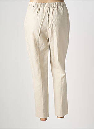 Pantalon 7/8 taille élastique taille normale beige JULIE GUERLANDE femme