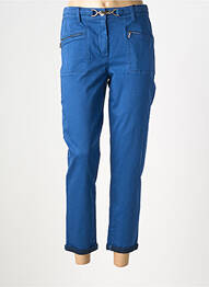Pantalon 7/8 stretch taille normale bleu JULIE GUERLANDE femme