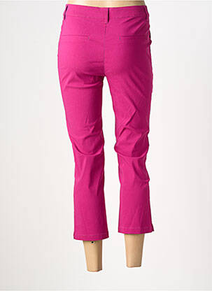 Pantacourt stretch taille normale rose JULIE GUERLANDE femme