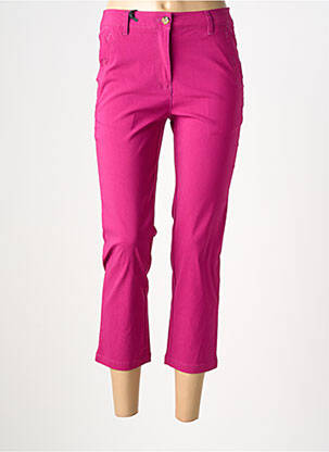Pantacourt stretch taille normale rose JULIE GUERLANDE femme