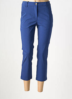 Pantacourt stretch taille normale bleu JULIE GUERLANDE femme