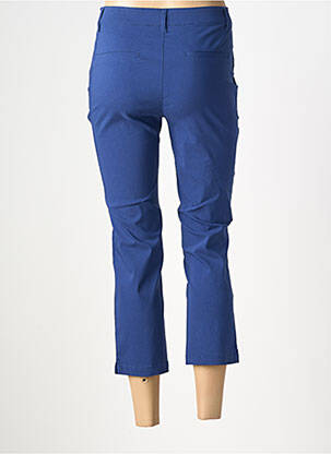 Pantacourt stretch taille normale bleu JULIE GUERLANDE femme