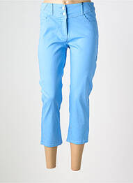Pantacourt stretch taille normale bleu JULIE GUERLANDE femme
