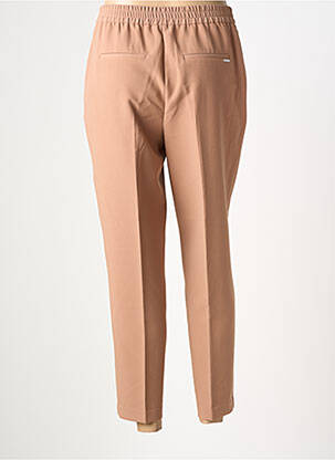 Pantalon 7/8 taille élastique taille normale marron JULIE GUERLANDE femme