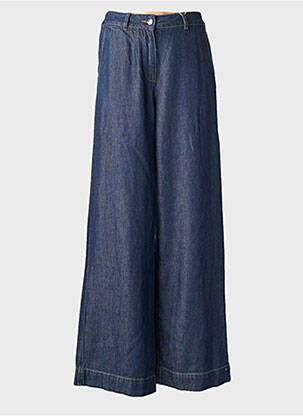 Jeans coupe large stretch taille haute bleu C'EST BEAU LA VIE femme