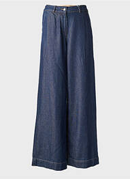 Jeans coupe large stretch taille haute bleu C'EST BEAU LA VIE femme
